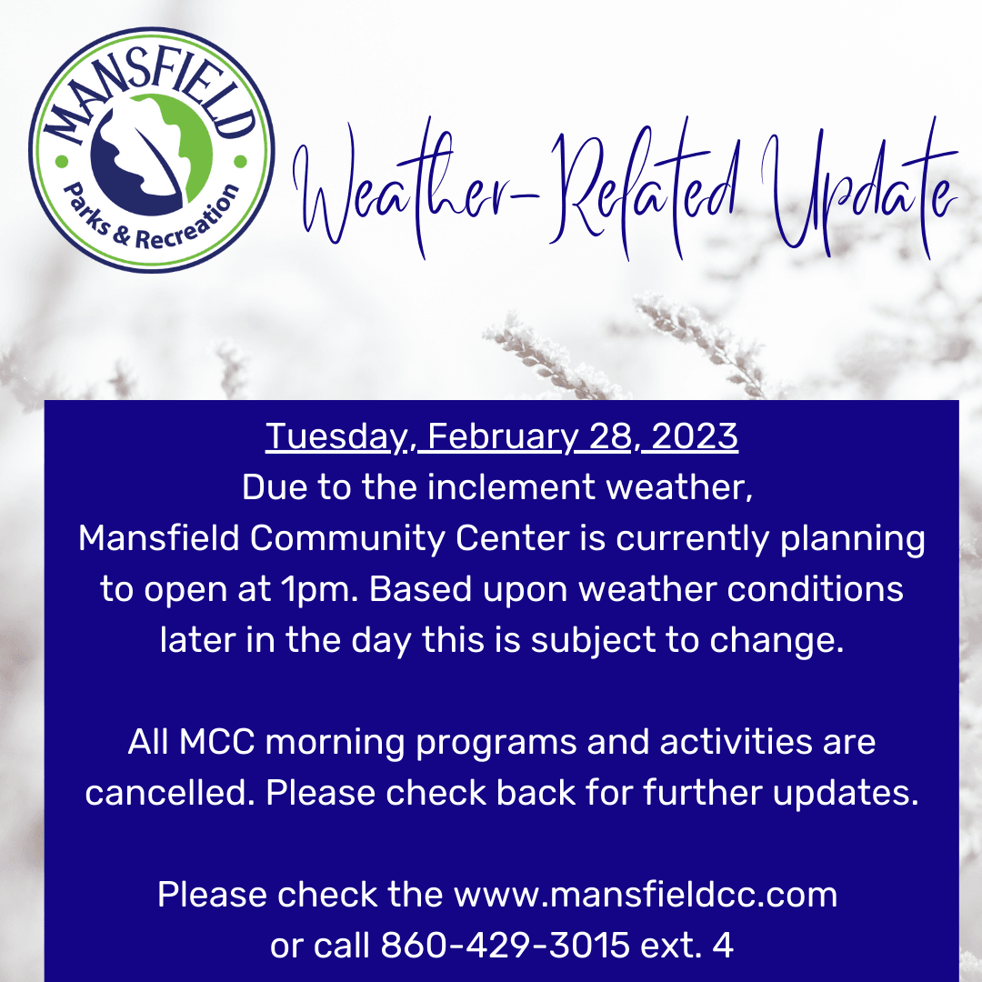 WEATHER NOTICE TUESDAY, FEBRUARY 28, 2023