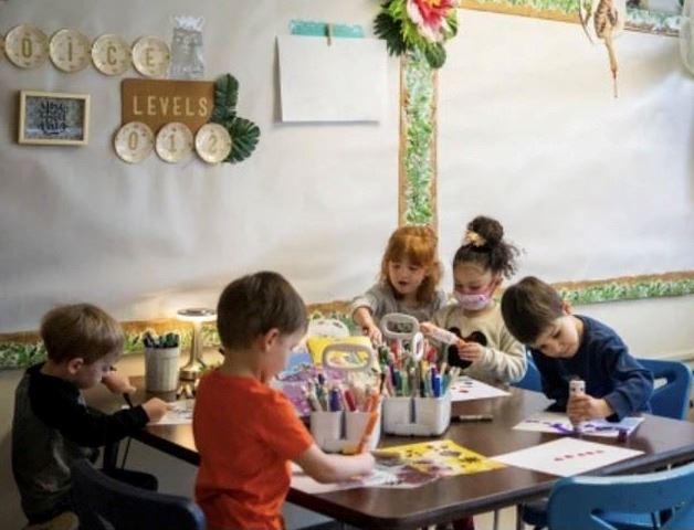 Pre-K 1 Students at Art Class