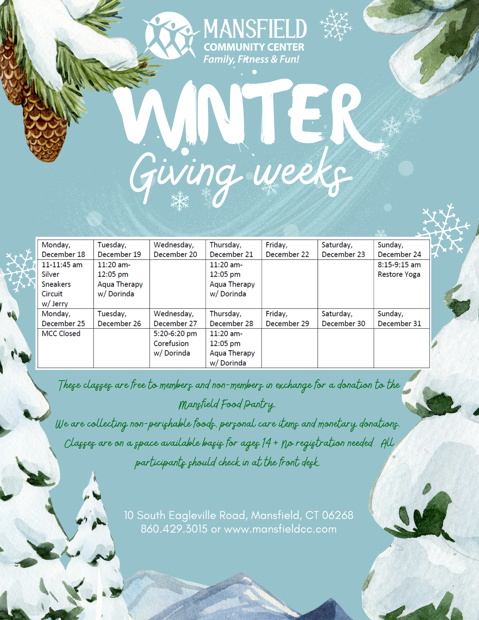Copy of Giving weeks