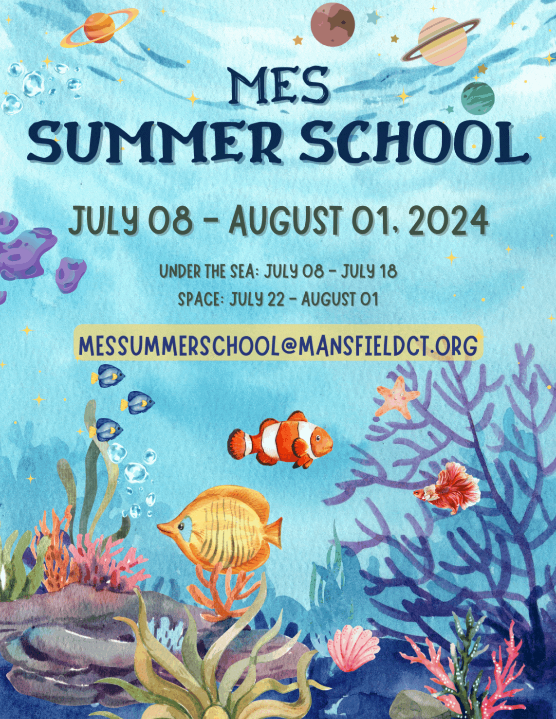 MES Summer School Flyer 2024