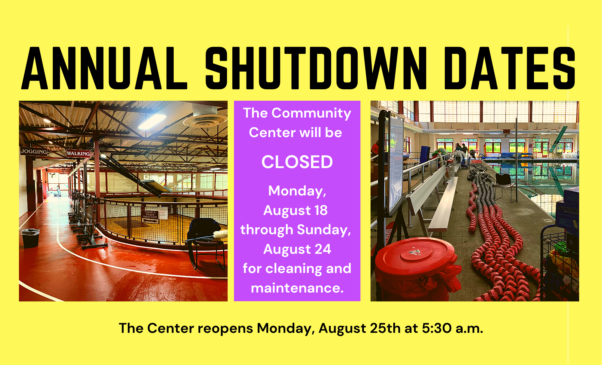 2025 ANNUAL SHUTDOWN IS COMING!