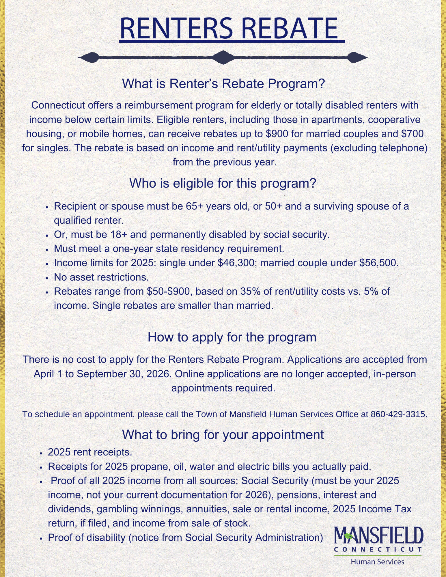 RENTERS REBATE