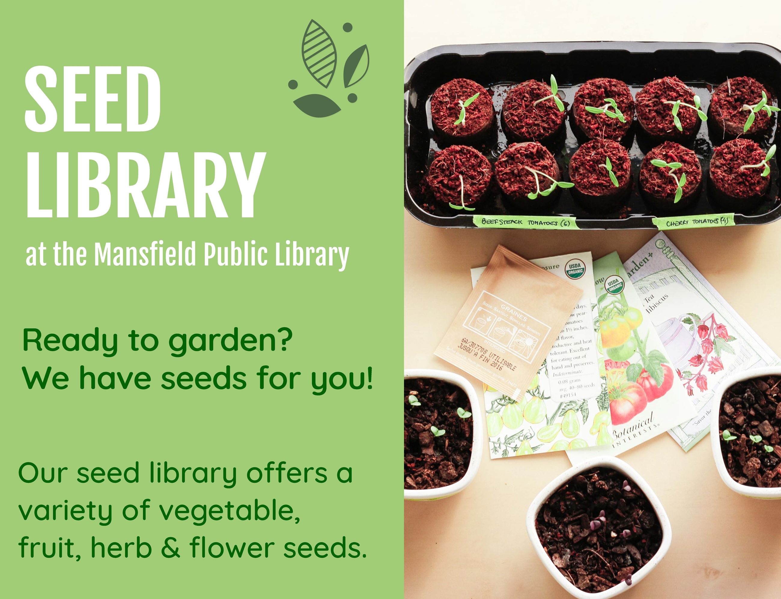 Seed Library now open