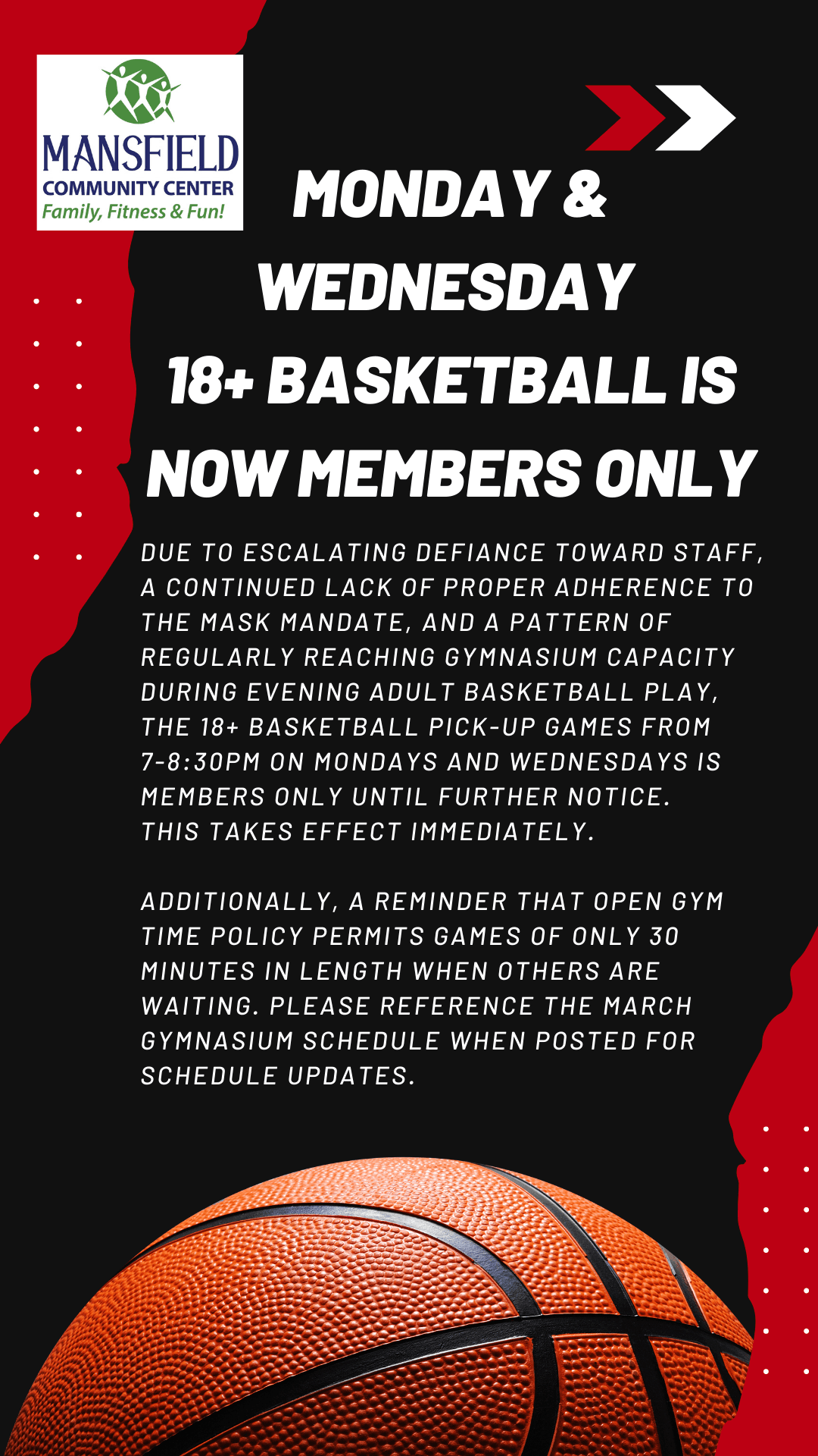 18 and up basketball members only