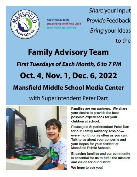 Family Advisory Team Flyer-fall 2022