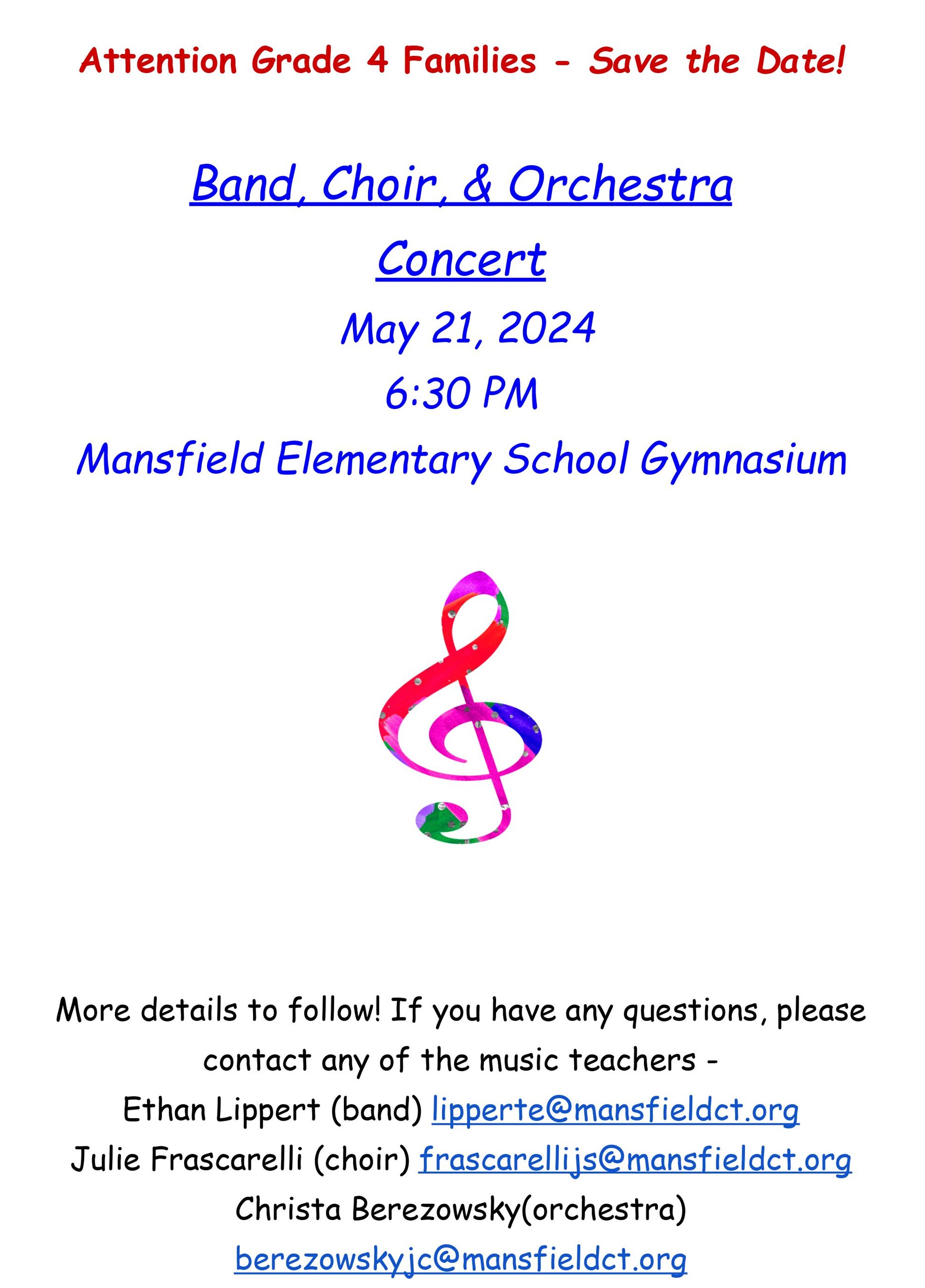MES Grade 4 Band, Choir, and Orchestra Concert 05.21.2024