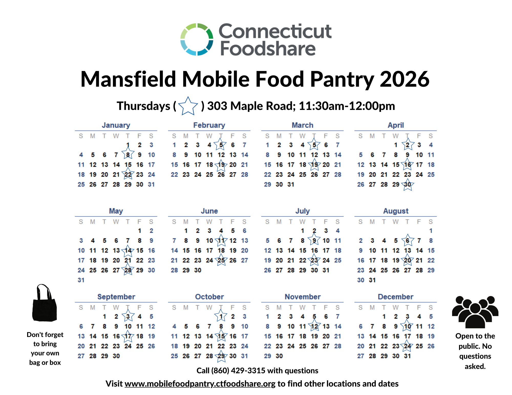 Foodshare Calendar 2026 