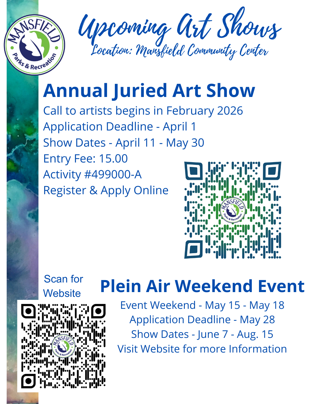 AAC Art Shows Spring Brochure